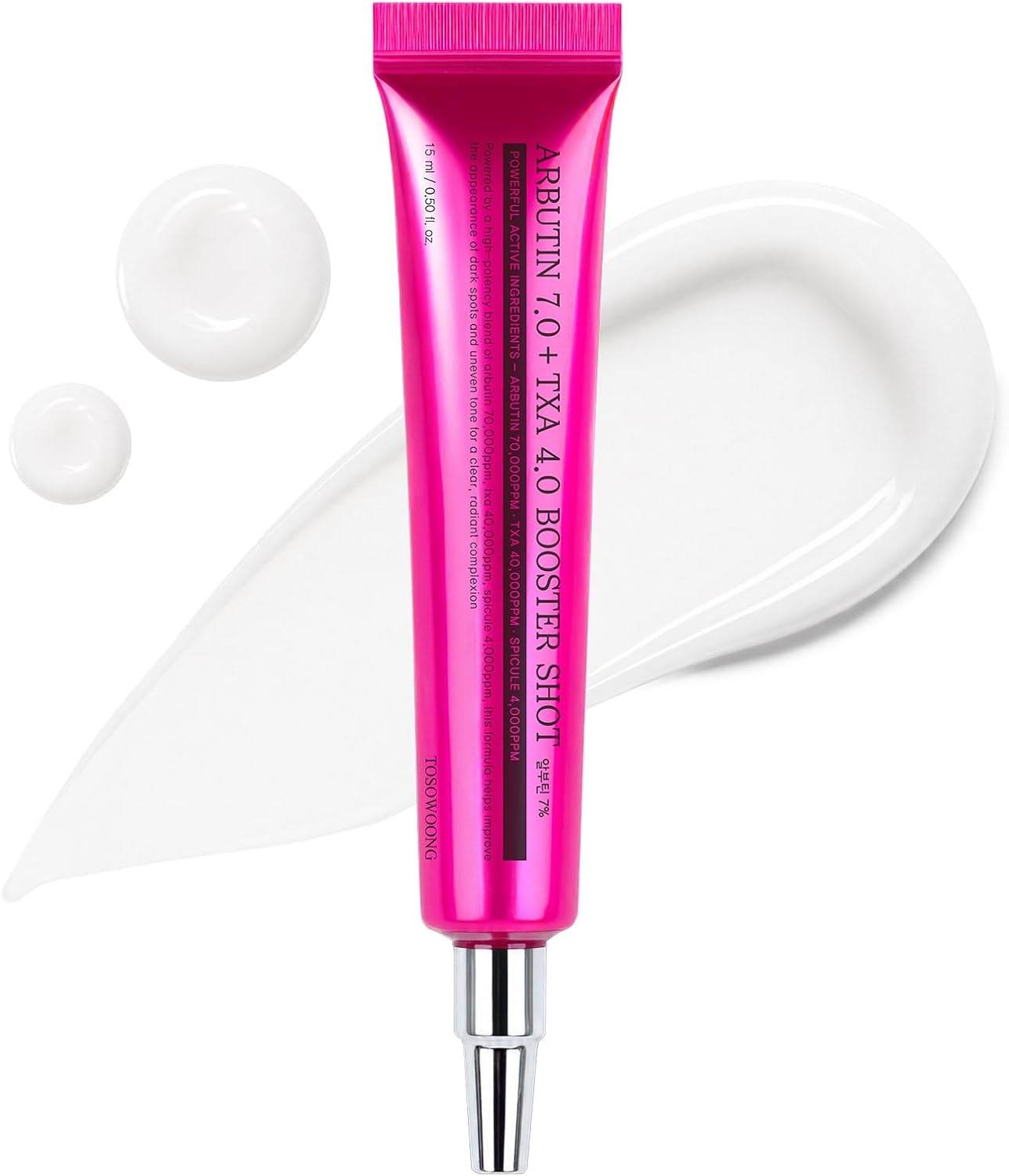 Detalle de TOSOWOONG Arbutin 7% + TXA 4% Booster Shot Serum, 15 mL with Spicules