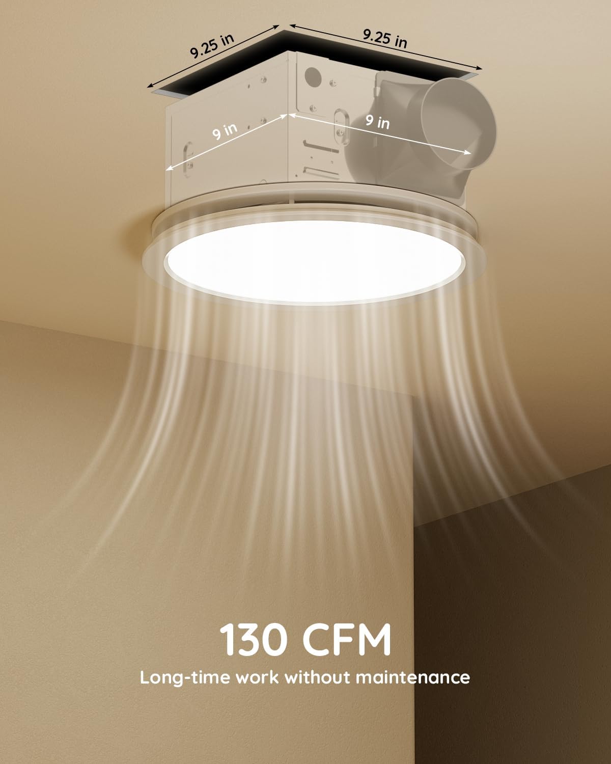 Detalle 2 de Fitop Bathroom Exhaust Fan 130 CFM