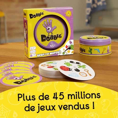 Thumbnail 6 de Dobble Classique – Jeu de Cartes pour Enfants dès 6 Ans (Édition Metal, 55 Cartes)