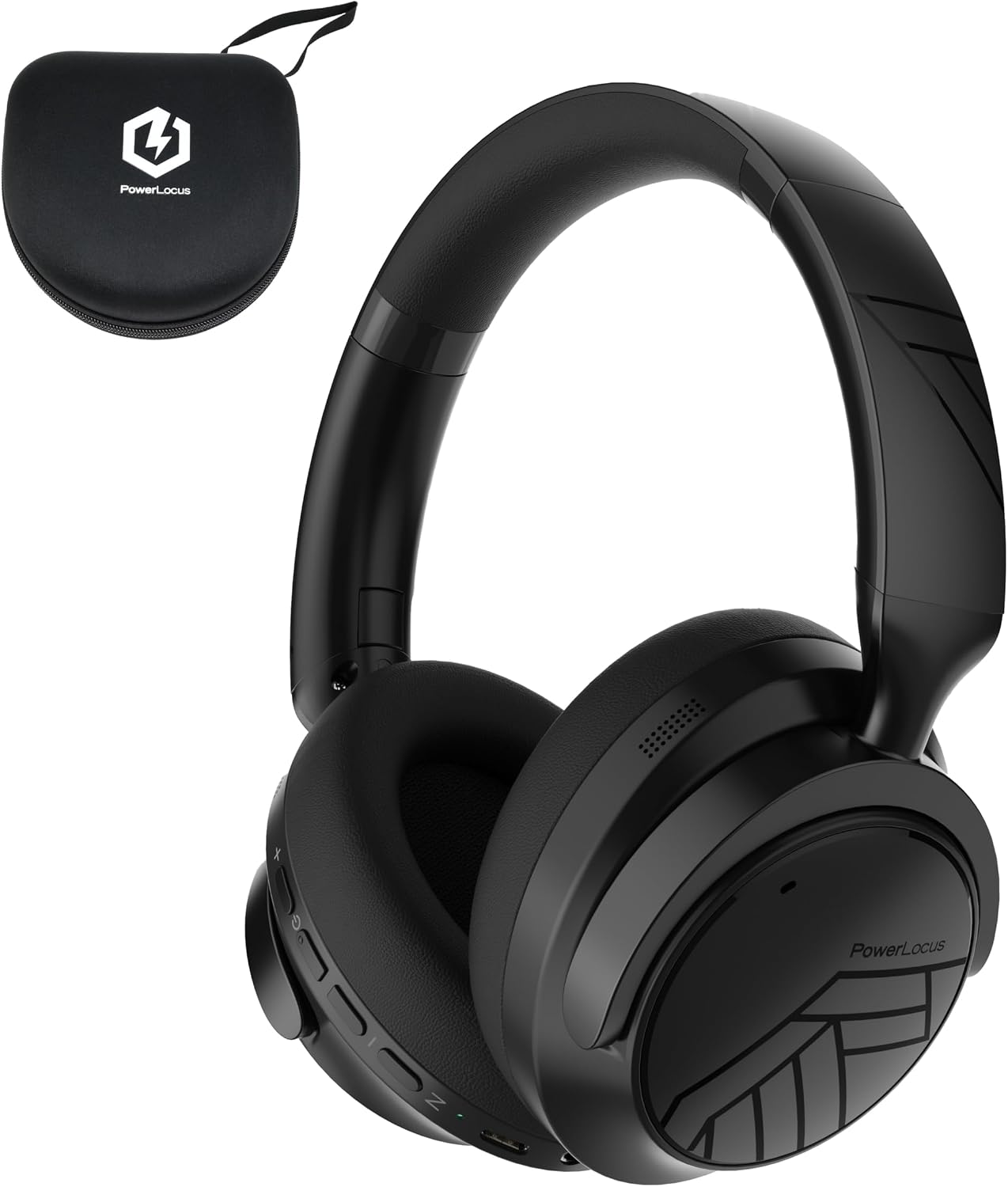 Detalle de PowerLocus Active Noise Cancelling 70‑hour wireless headphones