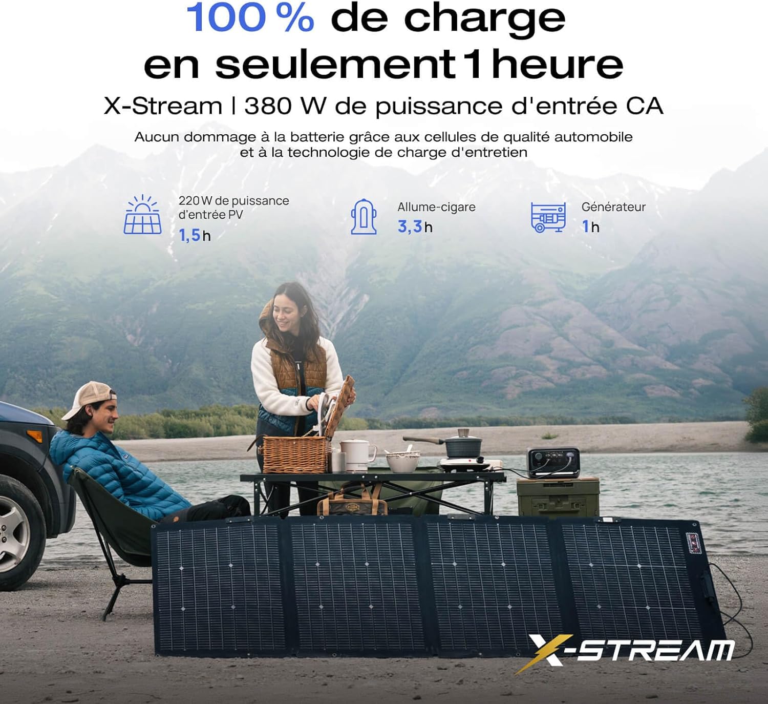 Thumbnail 5 de EF ECOFLOW RIVER 3 Plus sans fil et batterie externe 5000 mAh, extension 858 Wh — Power station portable polyvalente