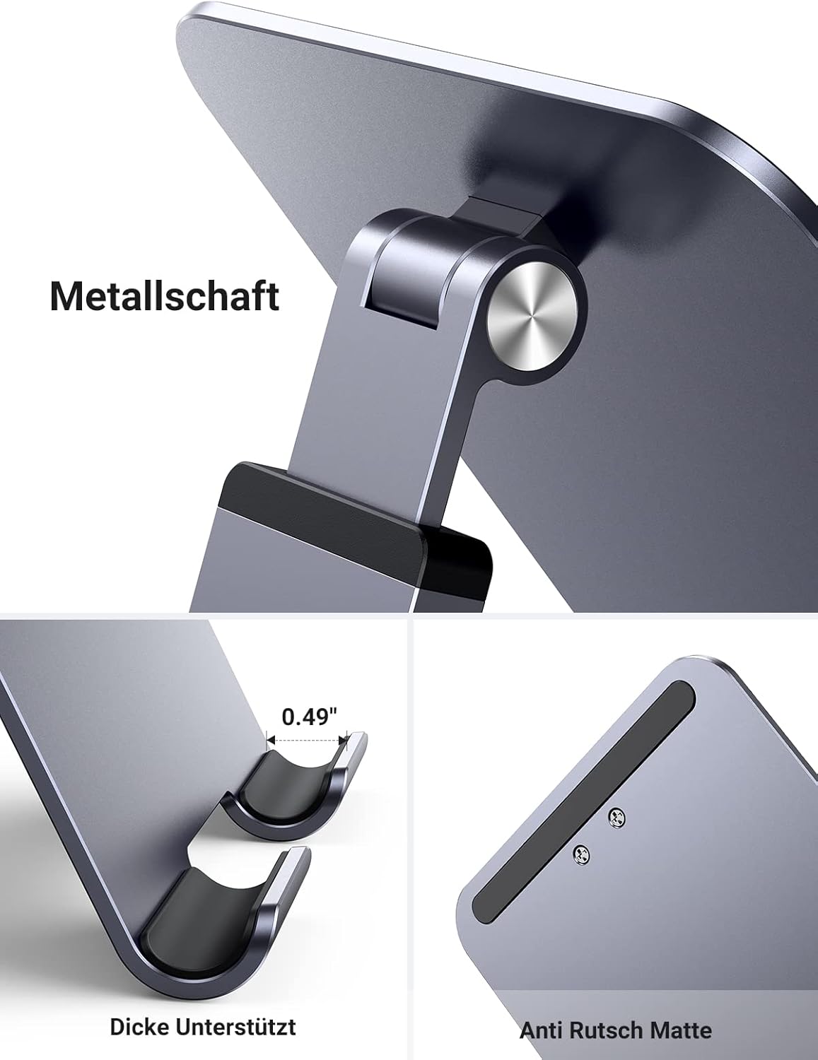 Thumbnail 6 de UGREEN Tablet Ständer höhenverstellbar aus Aluminium (19,5 cm), für Tablets bis 12,9 Zoll