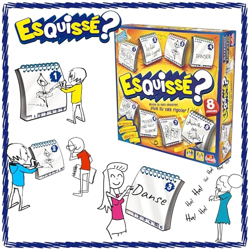Detalle de Goliath Esquisse 8 Joueurs – Jeu de Dessin et Société pour Enfants dès 8 ans