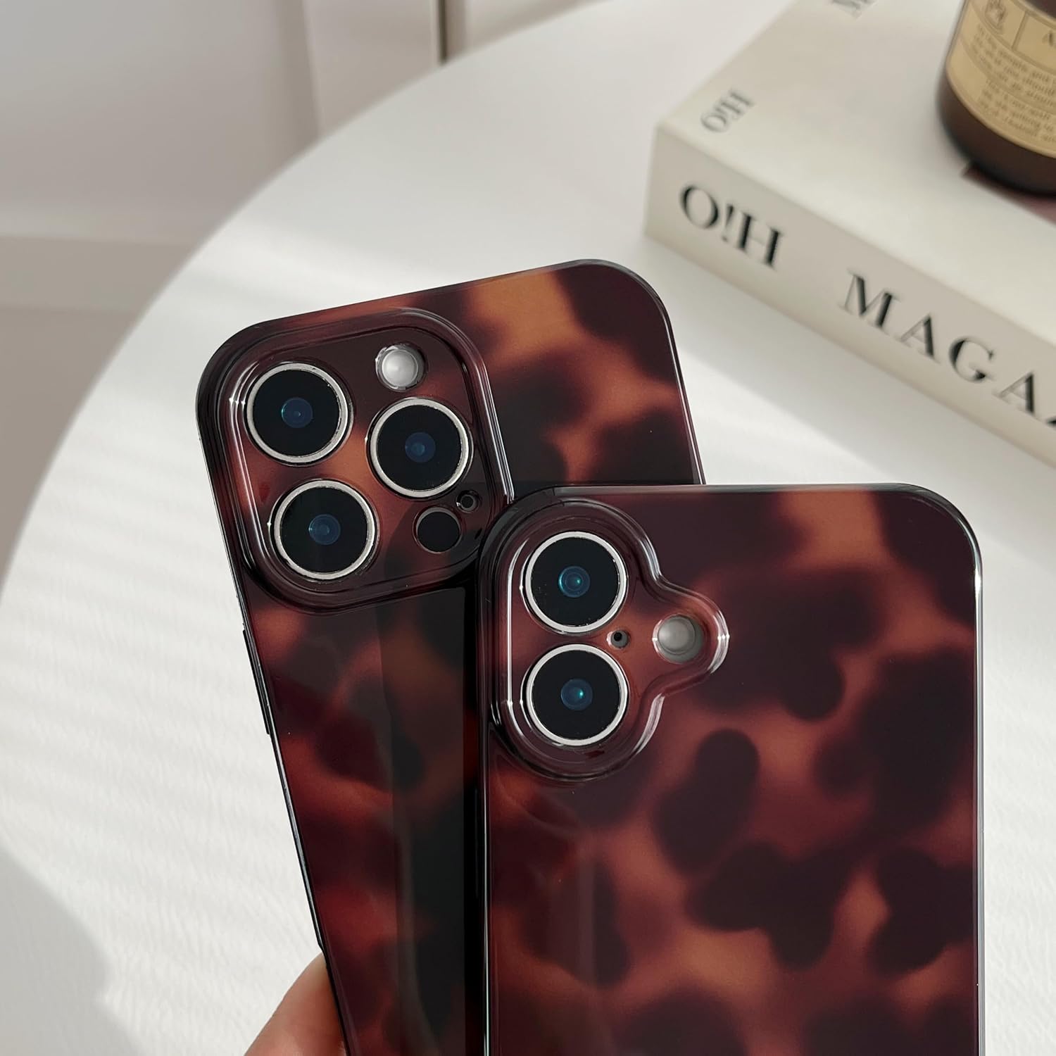 Thumbnail 4 de TQLGY iPhone 16 Plus Case Leopard Brown