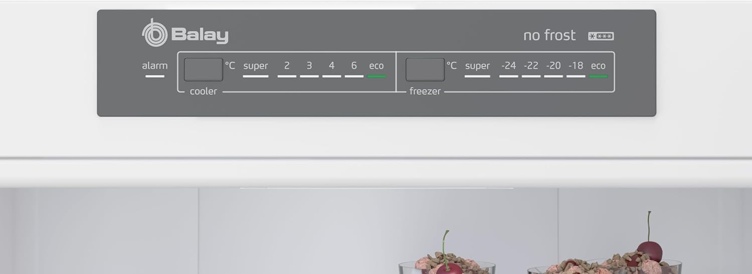 Detalle de Balay 3KFE553WI: Frigorífico combinado NoFrost de 326 L en blanco