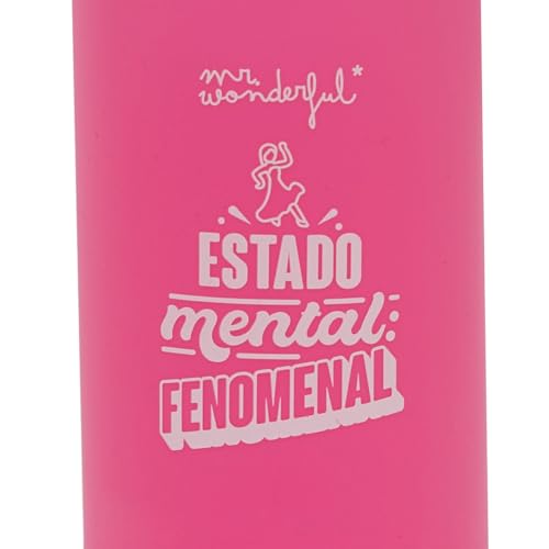 Detalle 2 de Mr. Wonderful Botella 470 ml con mensaje divertido 📤