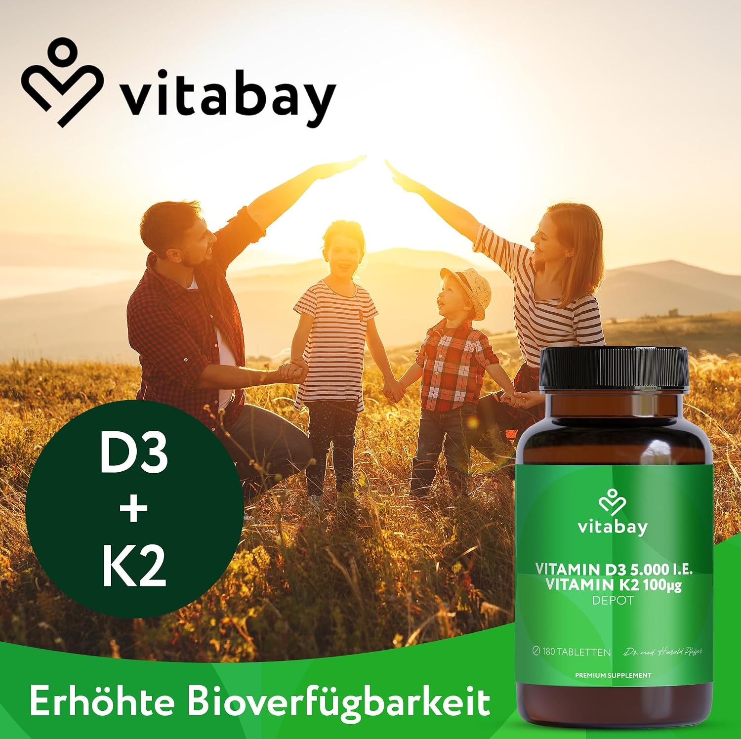 Detalle 2 de Vitabay Vitamin D3 + K2 Depot