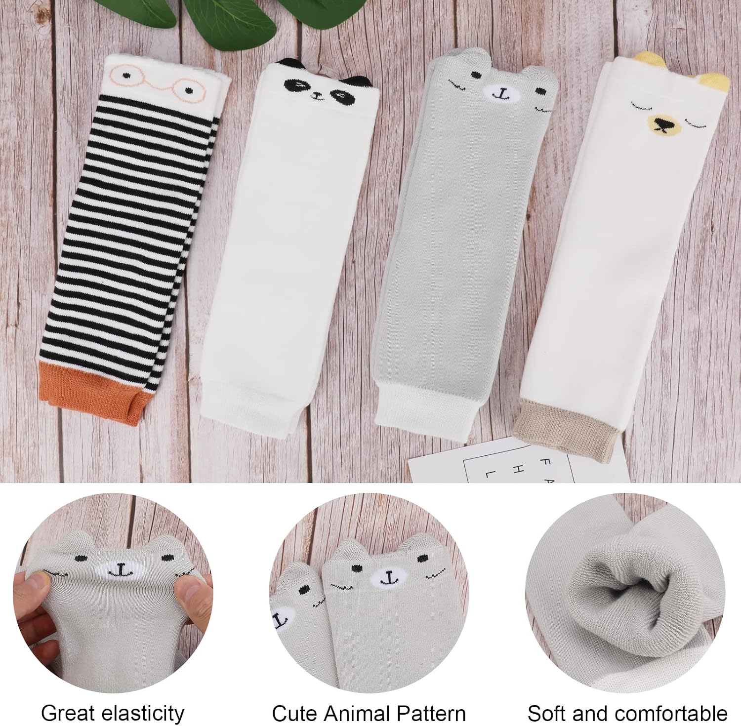 Thumbnail 2 de XEPST Pack of 4 Toddler Leg Warmers
