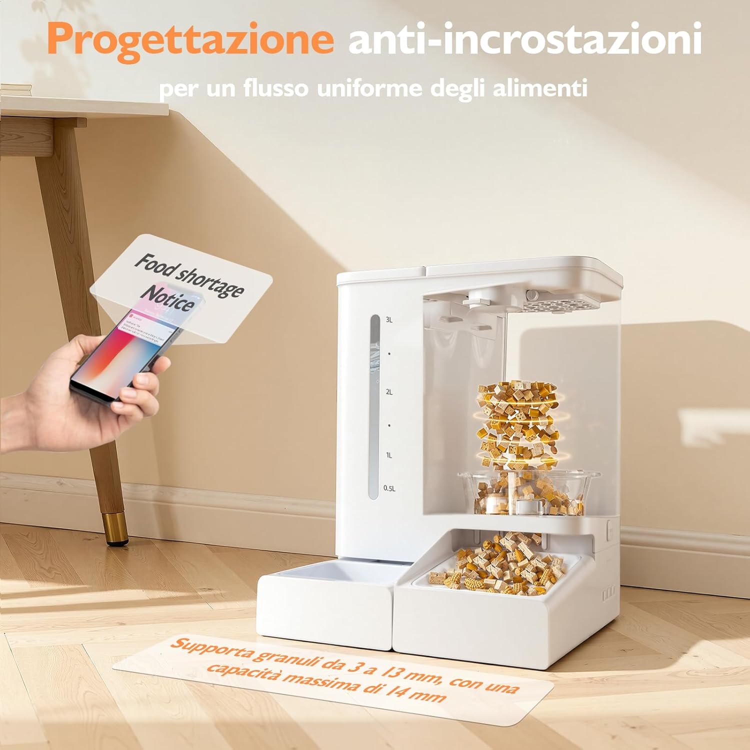 Thumbnail 6 de PETLIV Distributore Automatico Cibo Gatti con Telecamera 2K e 5L/4L