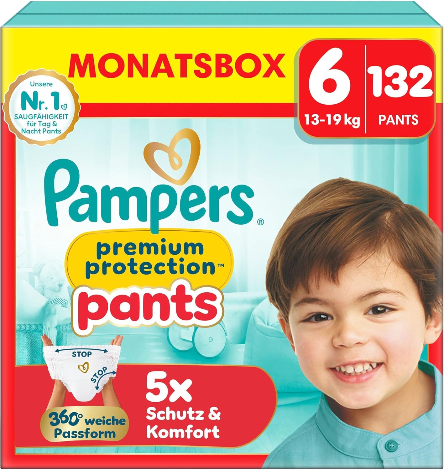 Pampers Premium Protection Pants Größe 6 132 Stück