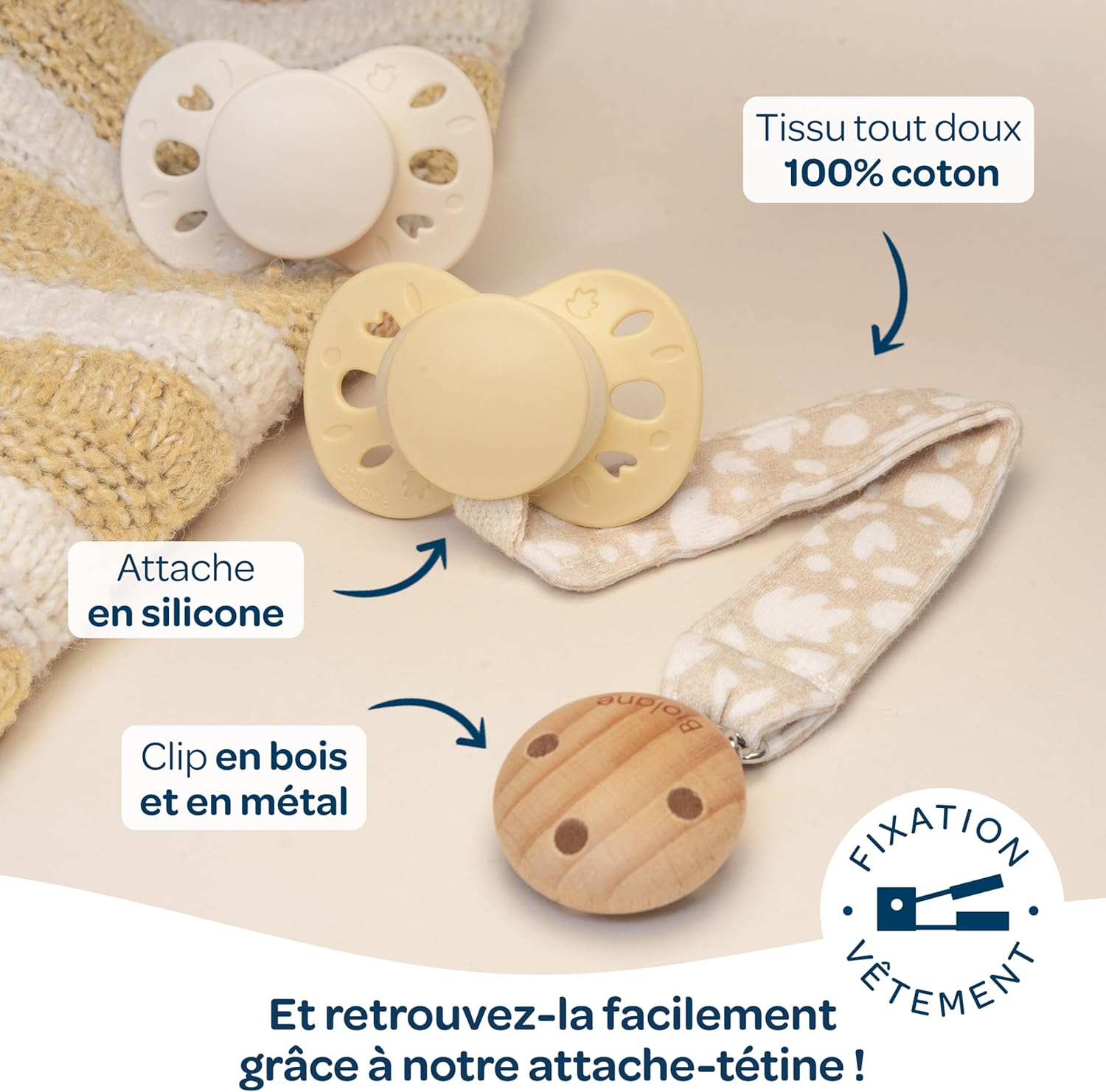 Thumbnail 5 de BIOLANE - Tétines anatomiques extra-fines 0–6 mois, Rose et beige