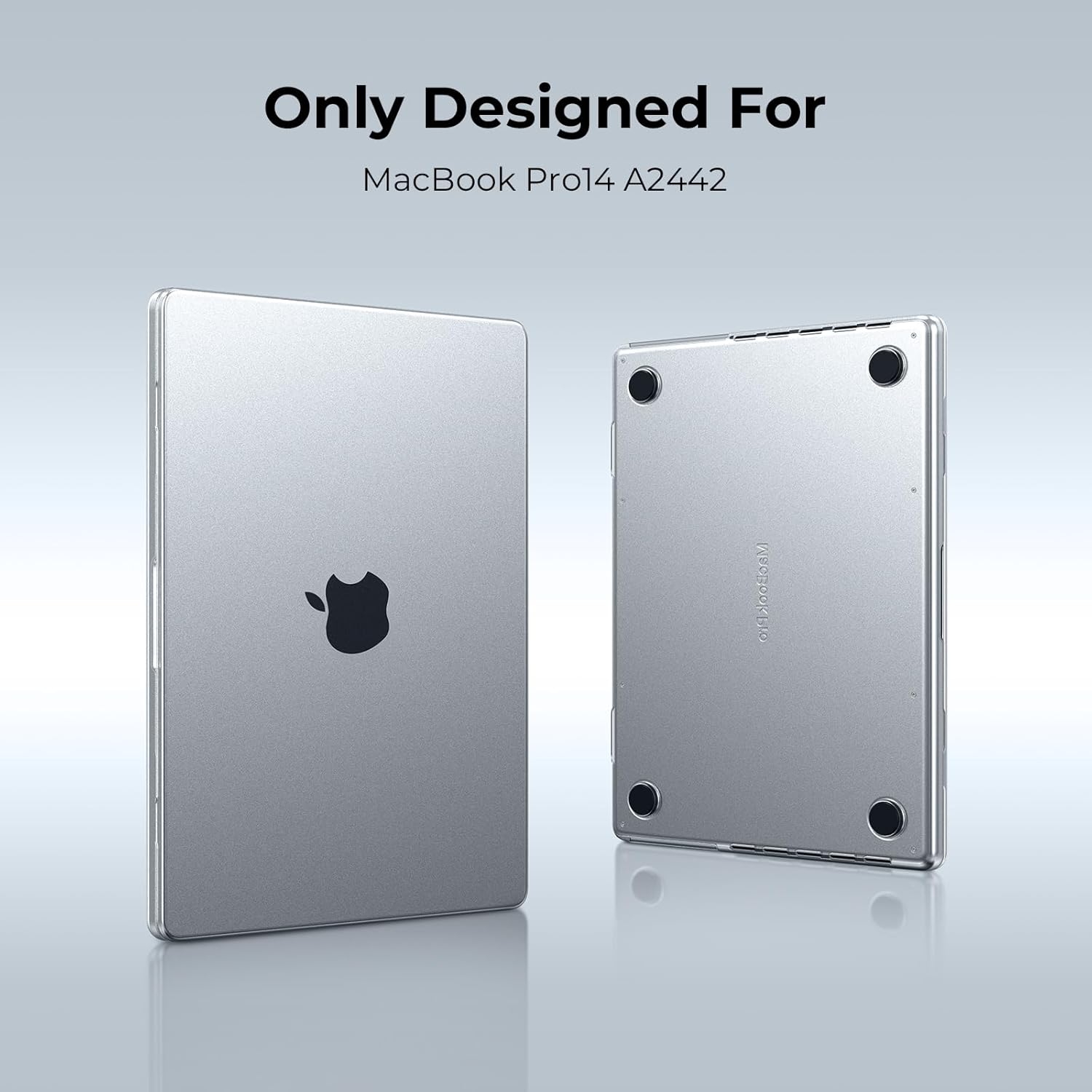 Thumbnail 1 de EooCoo Frost Clear Ultra-Thin Hard Shell Case for MacBook Pro 14-inch (M1–M5, 2021–2026) Pro/Max