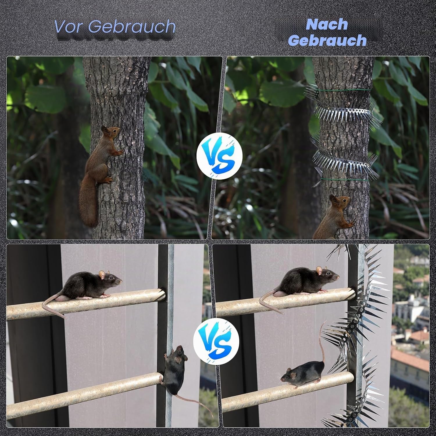 Detalle de Yimomoyi Marderschutz Fallrohr Edelstahl – 300 cm
