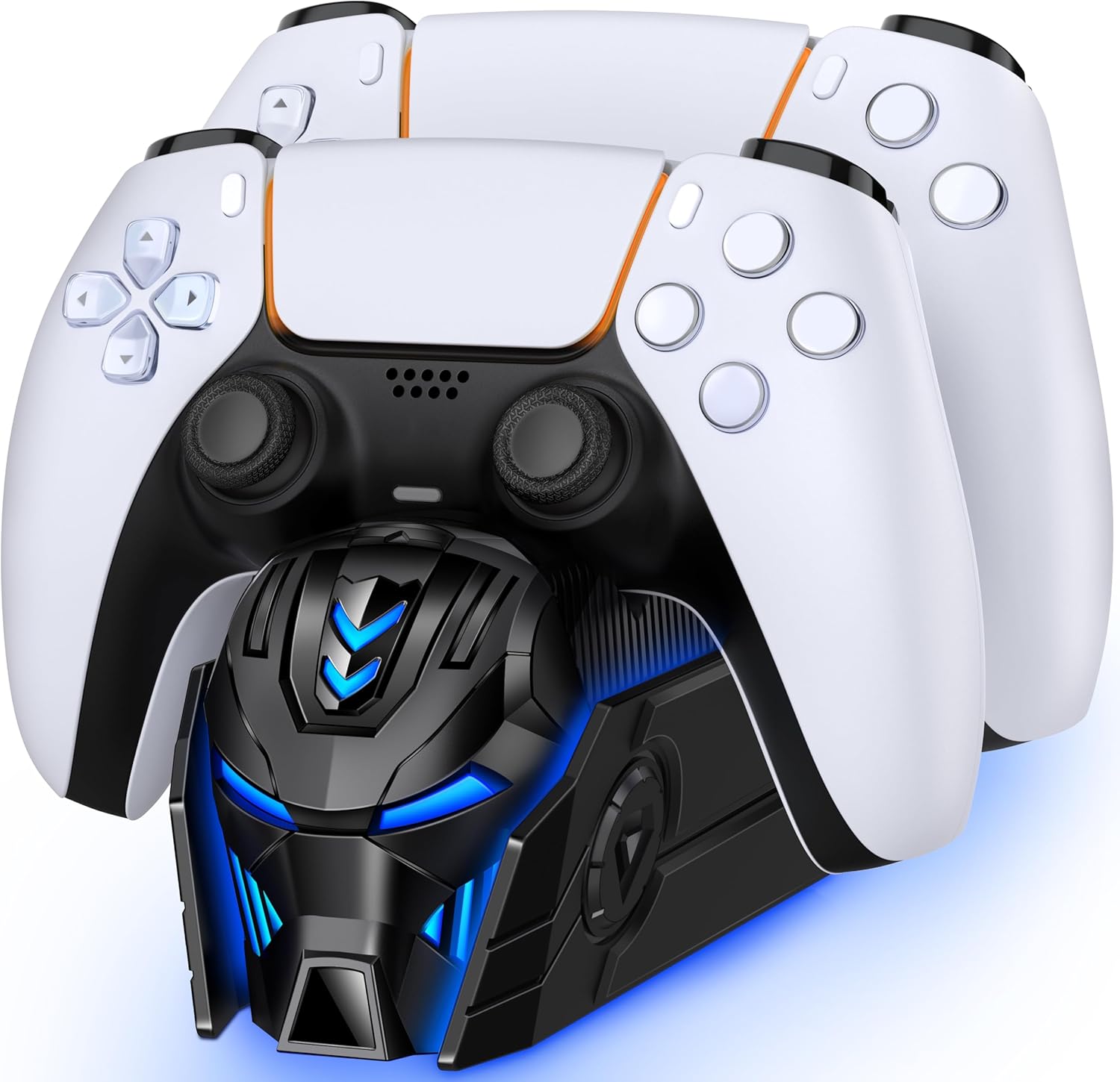 Thumbnail 6 de PS5 Controller Ladestation Zubehör mit Cooles Helm-/Masken-Design für 2-Controller-Laden (Grün)