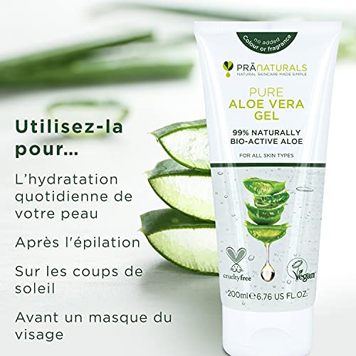 Detalle 2 de PraNaturals Gel à l'Aloe Vera 200 ml – Paquet de 1
