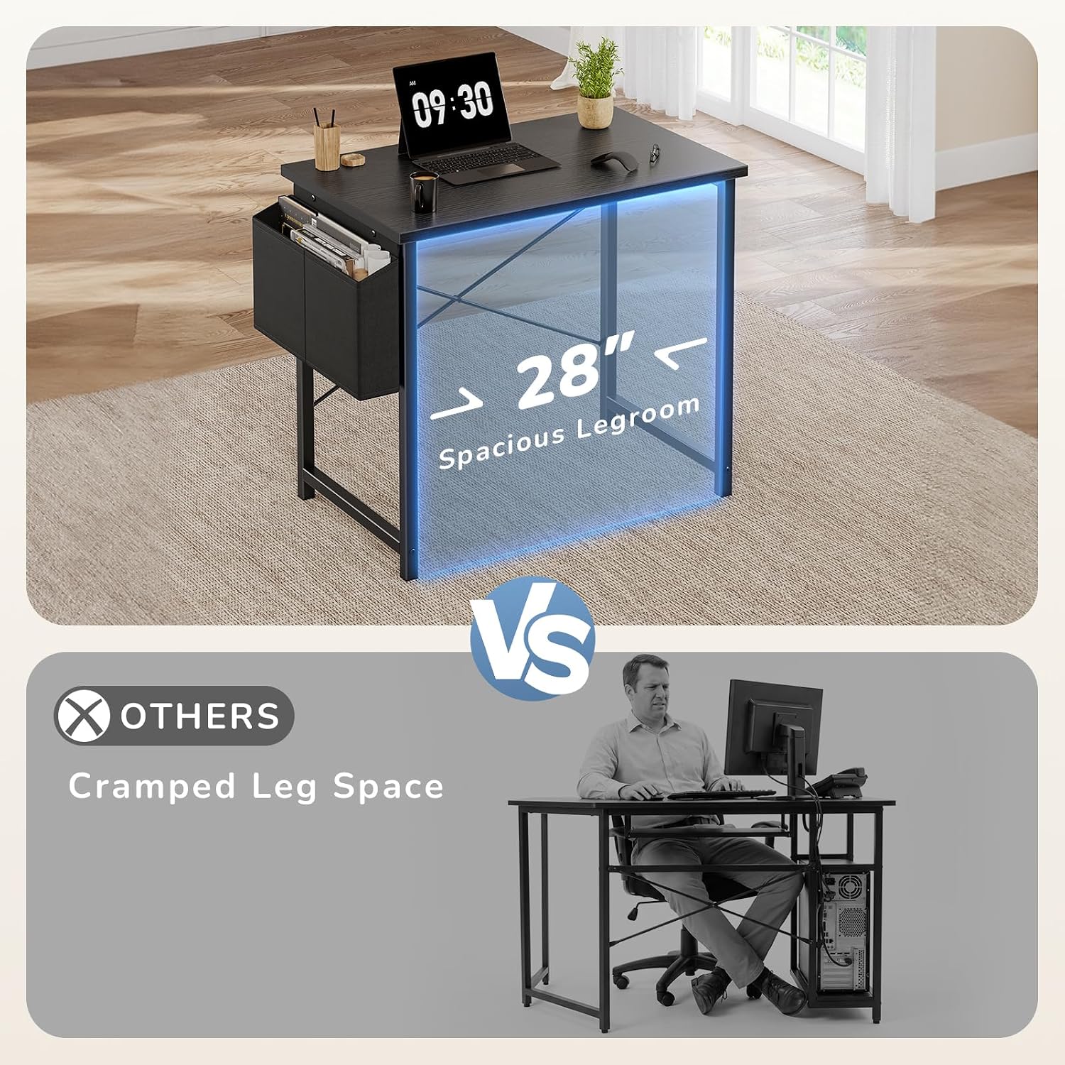 Thumbnail 6 de DUMOS Computer Desk 31.5-inch