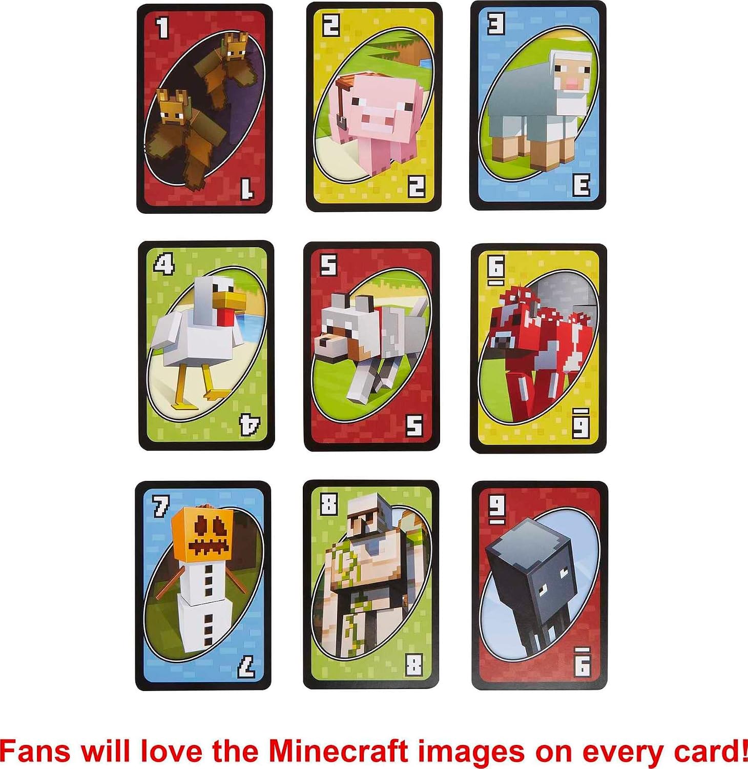 Detalle de Mattel Games UNO Minecraft Card Game with Storage Tin (Ages 7+)