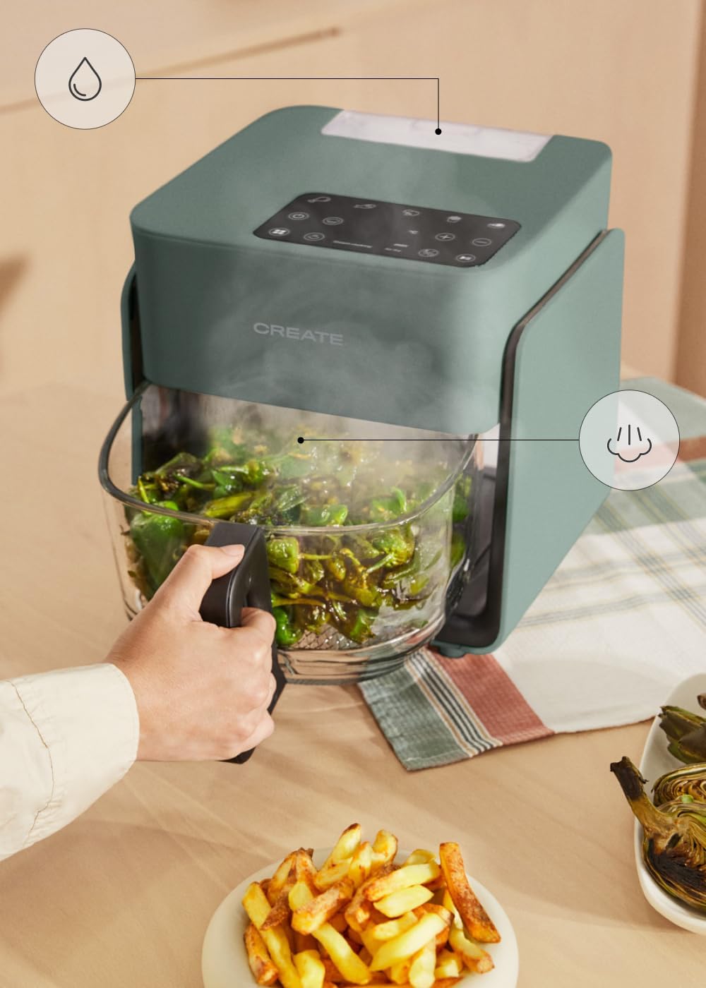 Thumbnail 5 de CREATE AIR FRYER STUDIO CRYSTAL Freidora 4,2 L