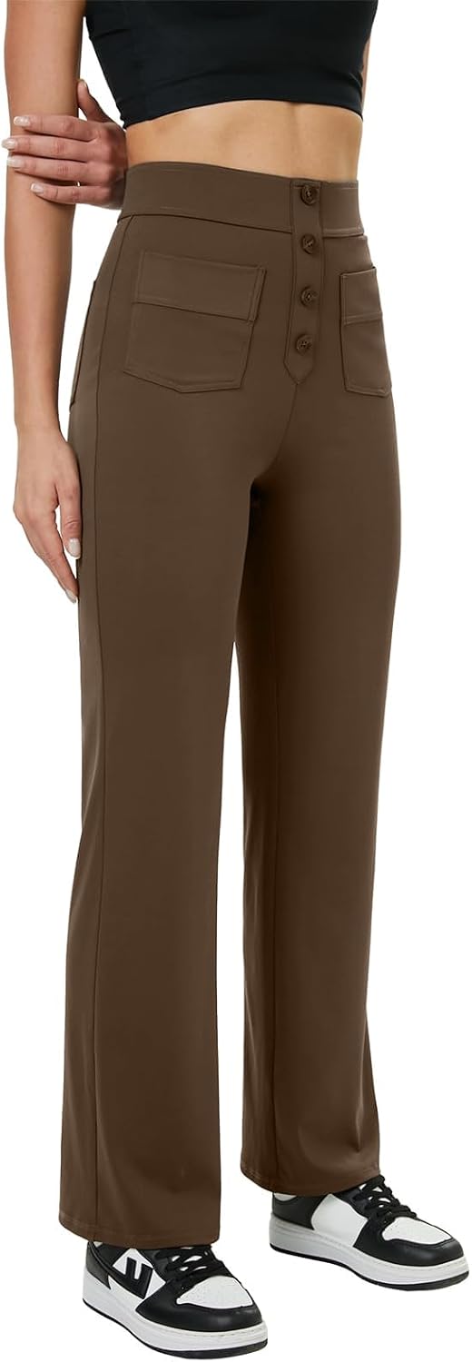 Detalle 1 de Glacspyg Yoga Pantalons Femmes Taille Haute