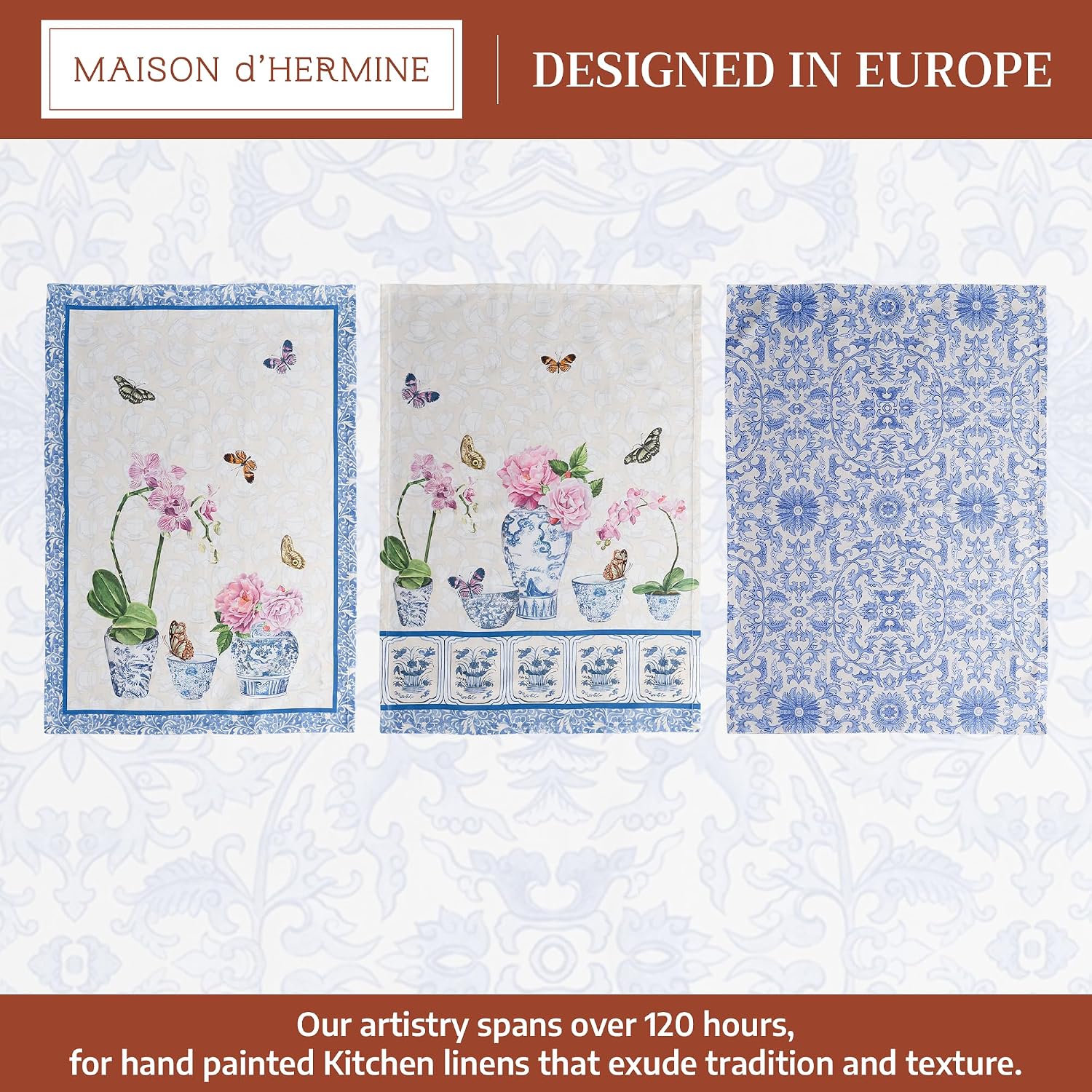 Thumbnail 1 de Maison d' Hermine Kitchen Towels 27.5" cotton set of 3