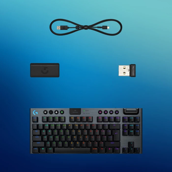 Thumbnail 1 de Logitech G915 X Lightspeed TKL Wireless Schwarz – kabellose Gaming-Tastatur mit GL Tactile