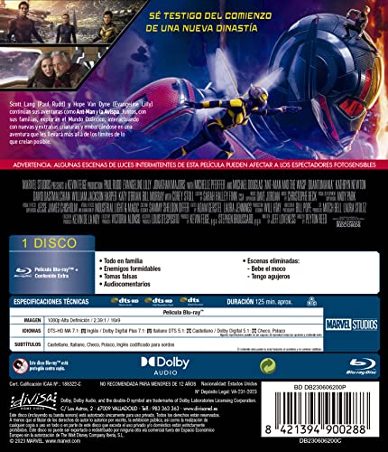 Thumbnail 1 de Ant-Man y La Avispa: Quantumania (Blu-ray) 📀