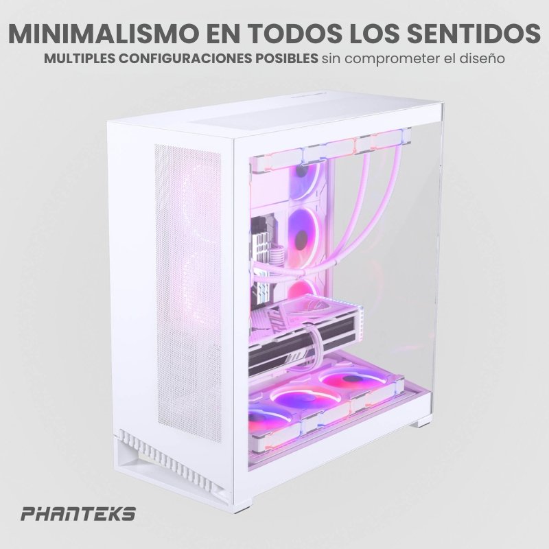 Thumbnail 2 de Phanteks NV9 Full Tower con doble cristal templado y USB-C (blanca)