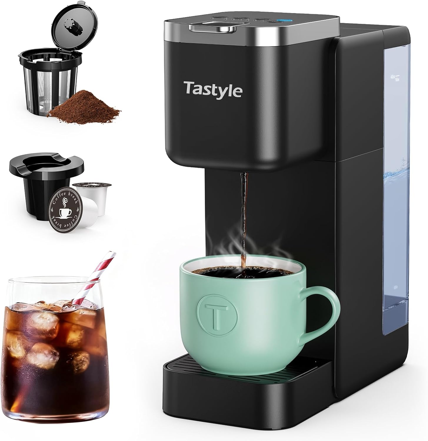 Detalle de Tastyle Single Serve Coffee Maker 40oz