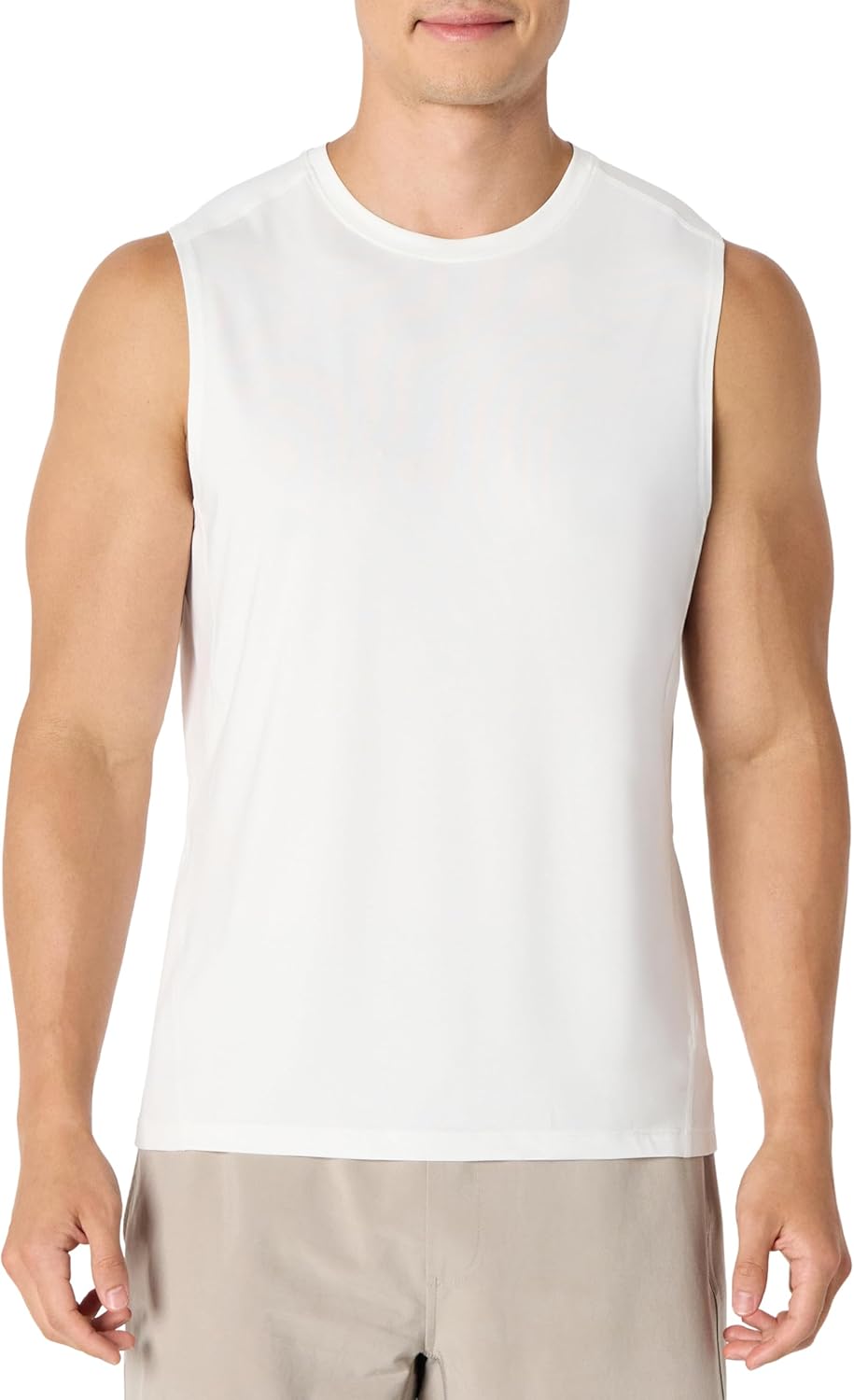 Detalle de Amazon Essentials Men's Active Quick Dry Tech Stretch Lightweight Sleeveless Muscle Shirt