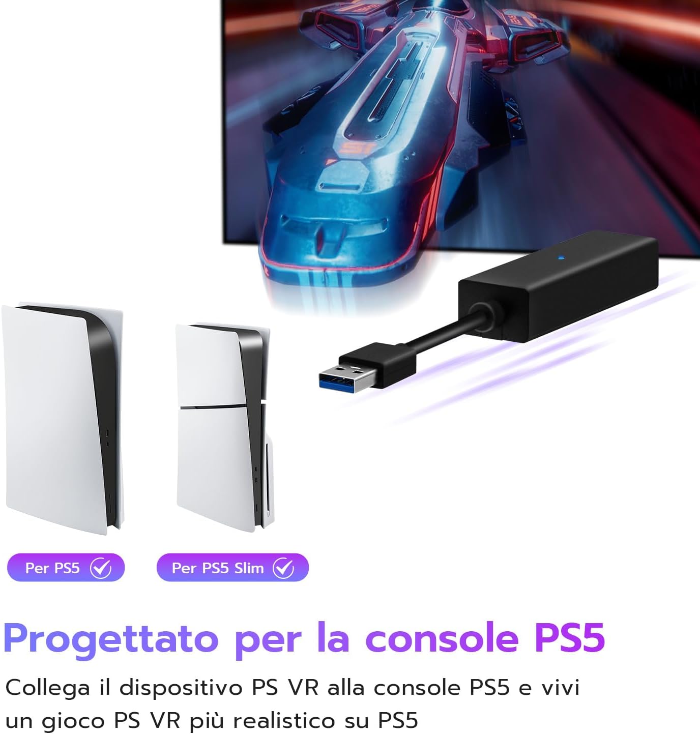 Thumbnail 2 de Wigearss Adattatore PS VR per PS5