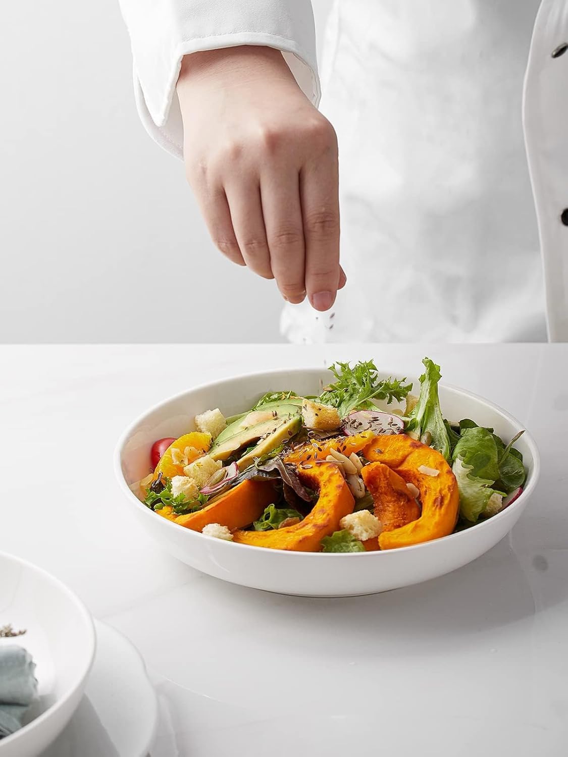 Detalle 2 de Y YHY Pasta Bowls 30oz white pasta bowls ๐ฝ