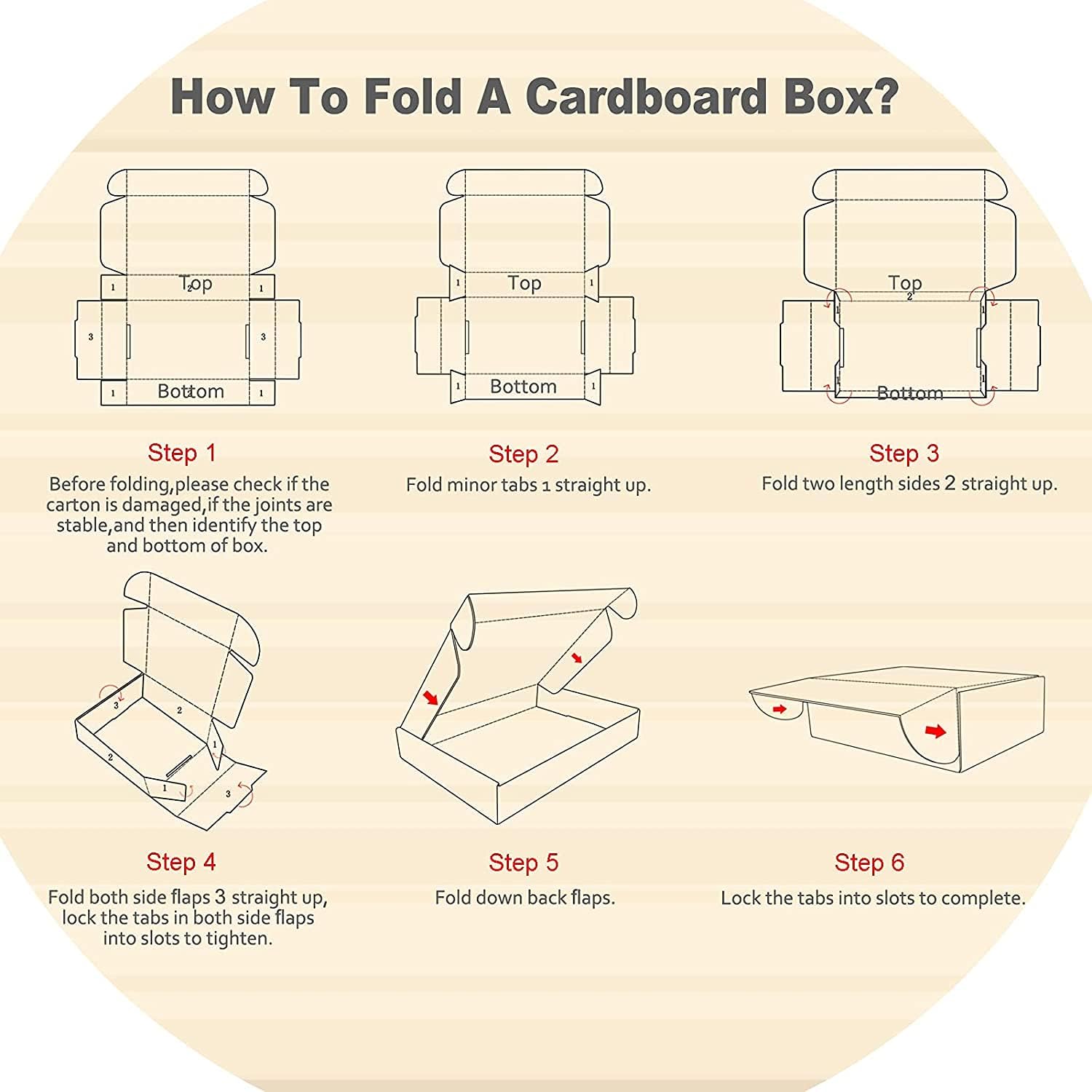 Thumbnail 6 de HORLIMER Small Shipping Boxes (305 x 229 x 76 mm) – Pack of 20 Foldable Brown Boxes