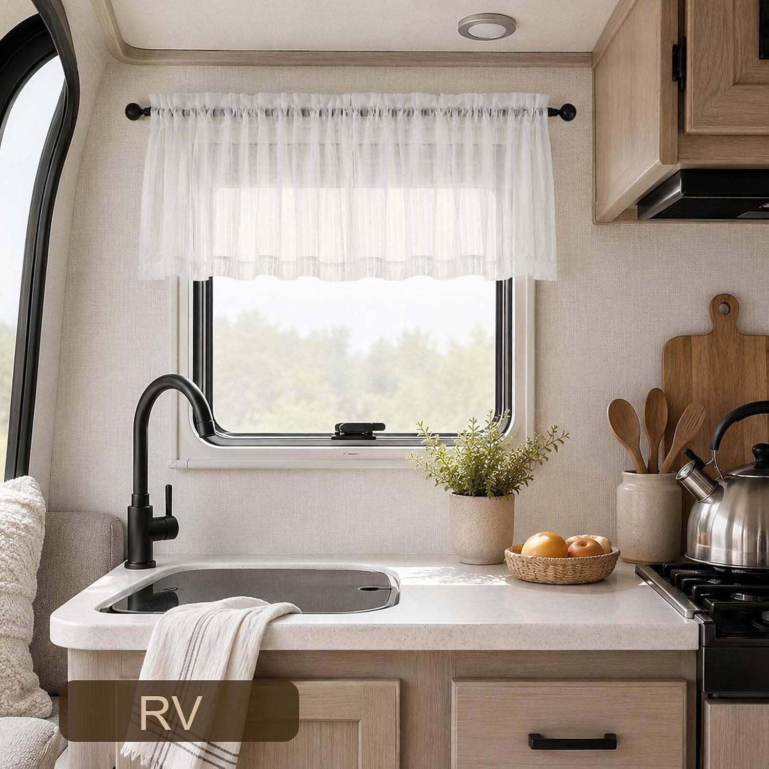 Detalle 2 de Ebesto Window Valances, 52 x 14 Inches