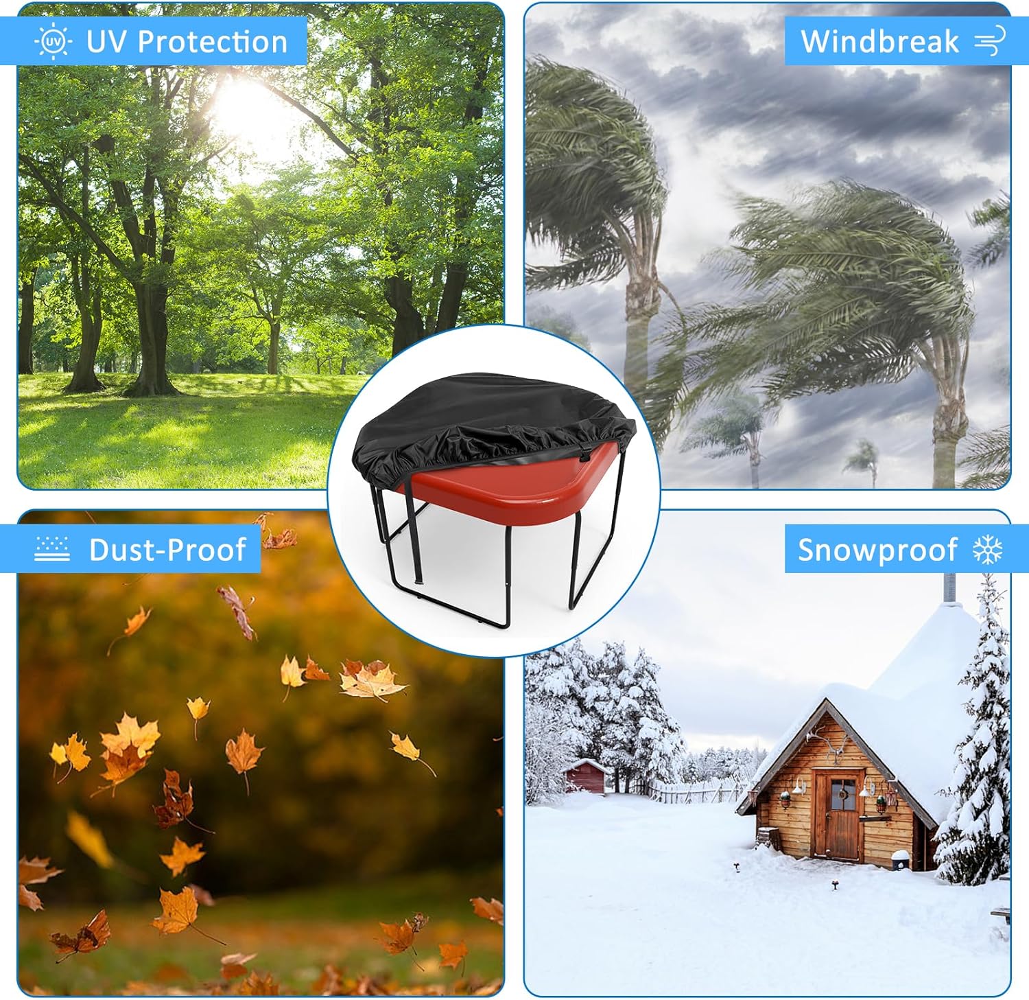 Thumbnail 5 de Bonna Tuff Tray Cover 100×100×10cm – Anti Mould, Waterproof, Durable Protective Cover