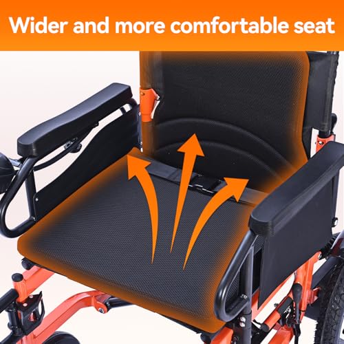 Detalle de ByteTecpeak D09 Electric Wheelchair for Adults – Folding, All-Terrain, 500W, 20Ah, 30km Range