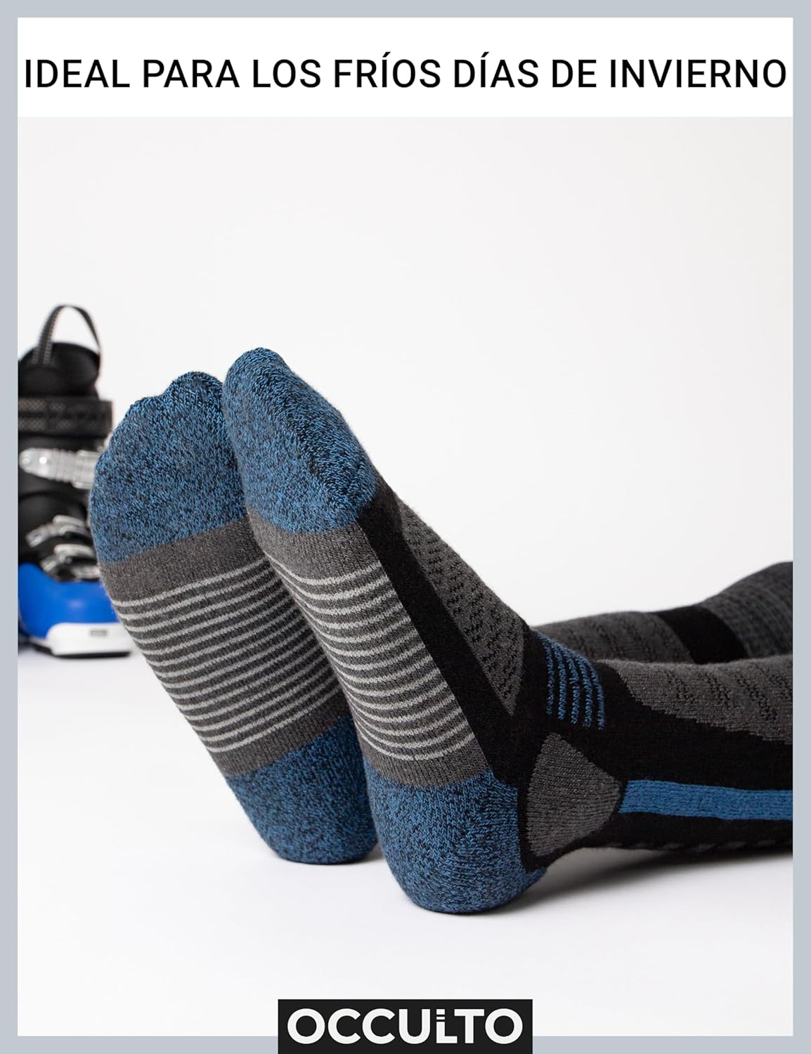Detalle 2 de Occulto Charlie calcetines de esquí para niños 2 pares