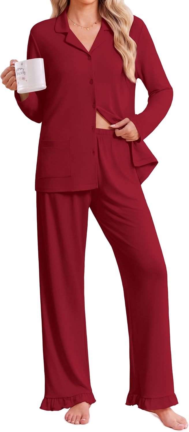 Detalle de Ekouaer Women's Pajama Set