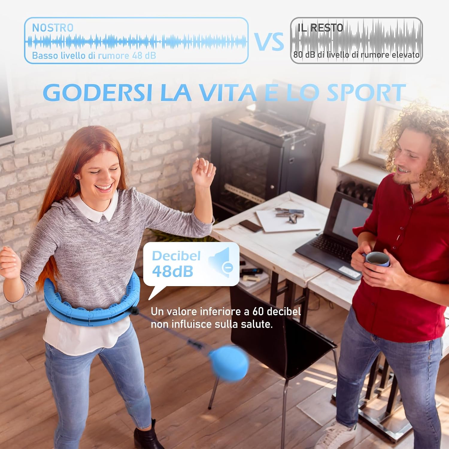 Thumbnail 3 de JLoibao Smart Hula Hoop 132 cm