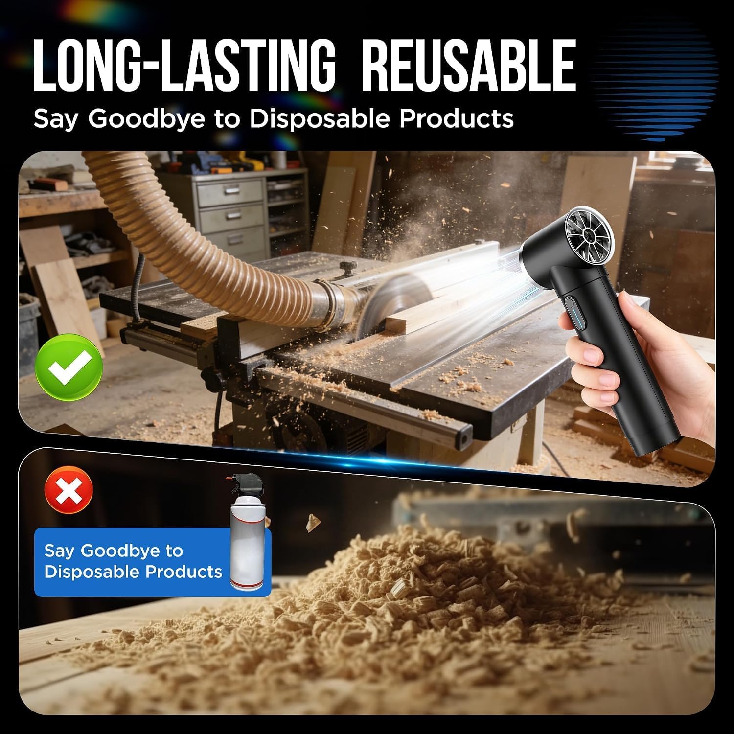 Detalle de Cordless Car Dryer Blower 600W