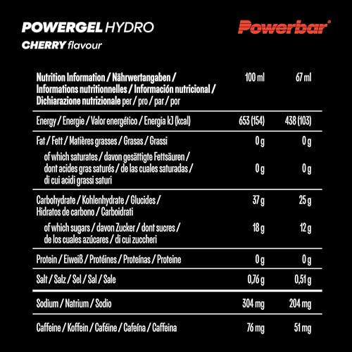 Thumbnail 6 de Powerbar PowerGel Hydro Energie-Gel, Cherry mit Koffein, 24 x 67 ml