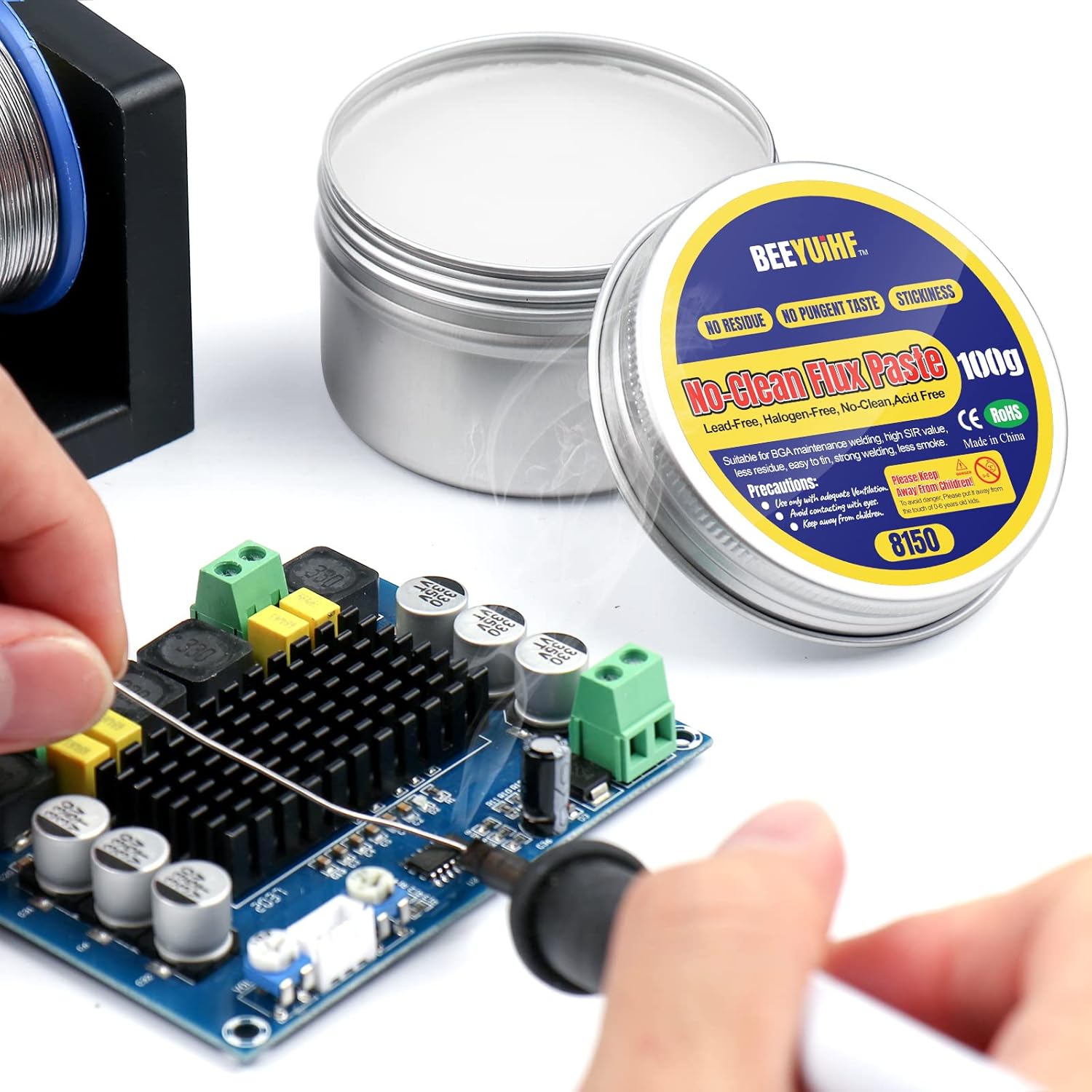 Detalle de BEEYUIHF Flux de soudure 50 g pour BGA