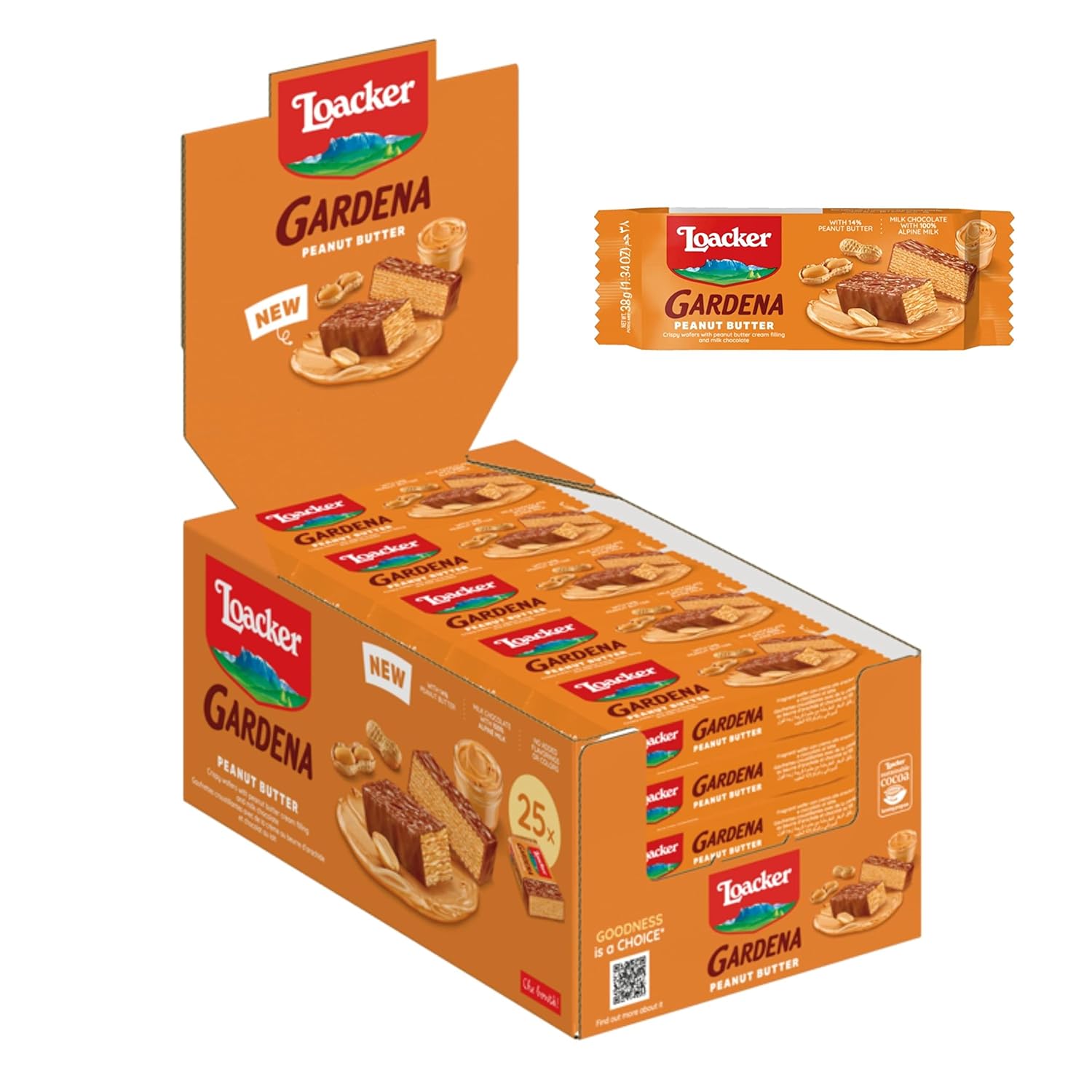 Thumbnail 6 de Loacker Gardena Hazelnut White – Waffel-Snack mit weißer Schokolade und Haselnusscreme (Großpackung, 25 x 38 g)