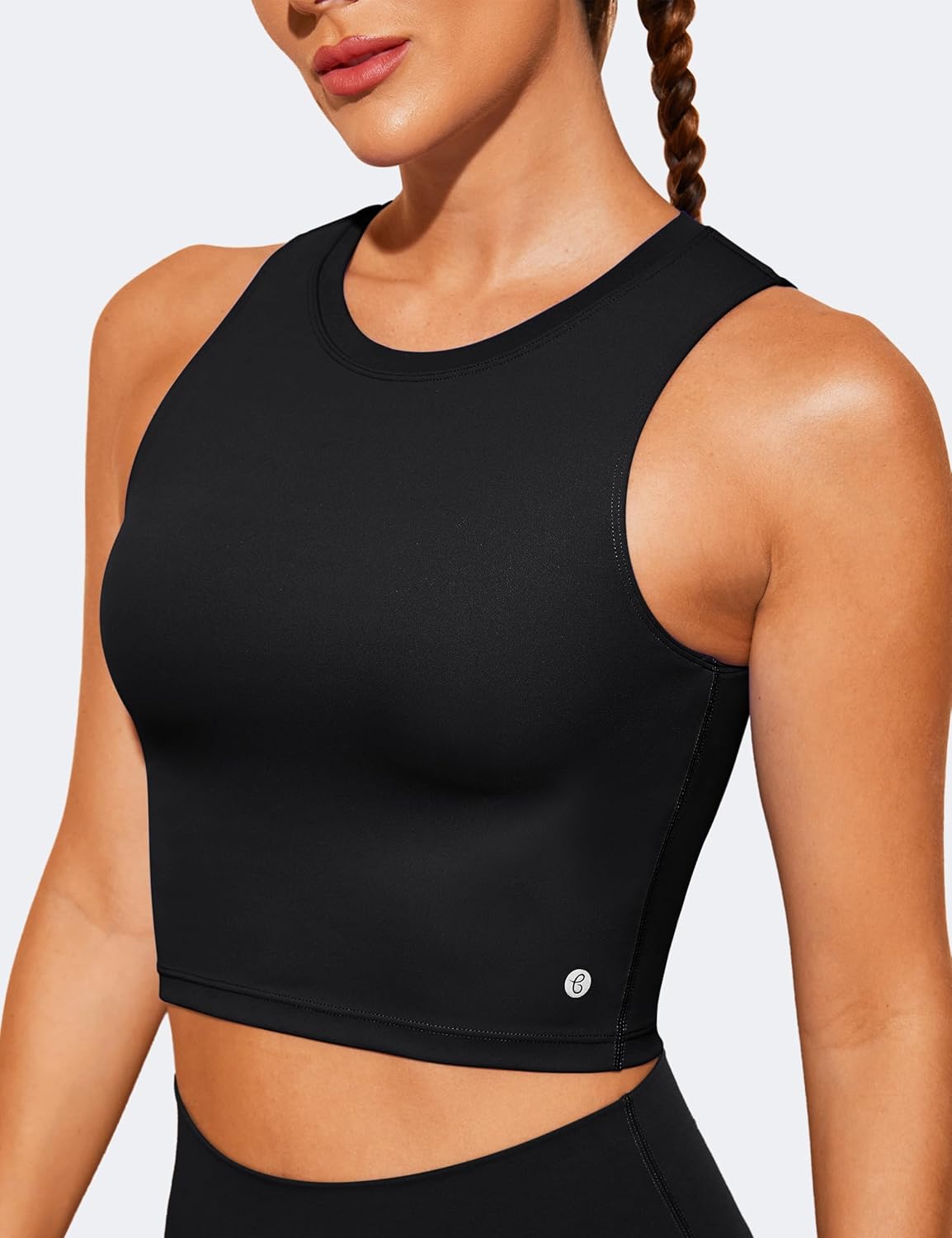 Thumbnail 1 de BAYDI Nudi Sport BH für Damen: abnehmbare Pads, ohne Bügel, Crop-Tanktop für Yoga & Fitness