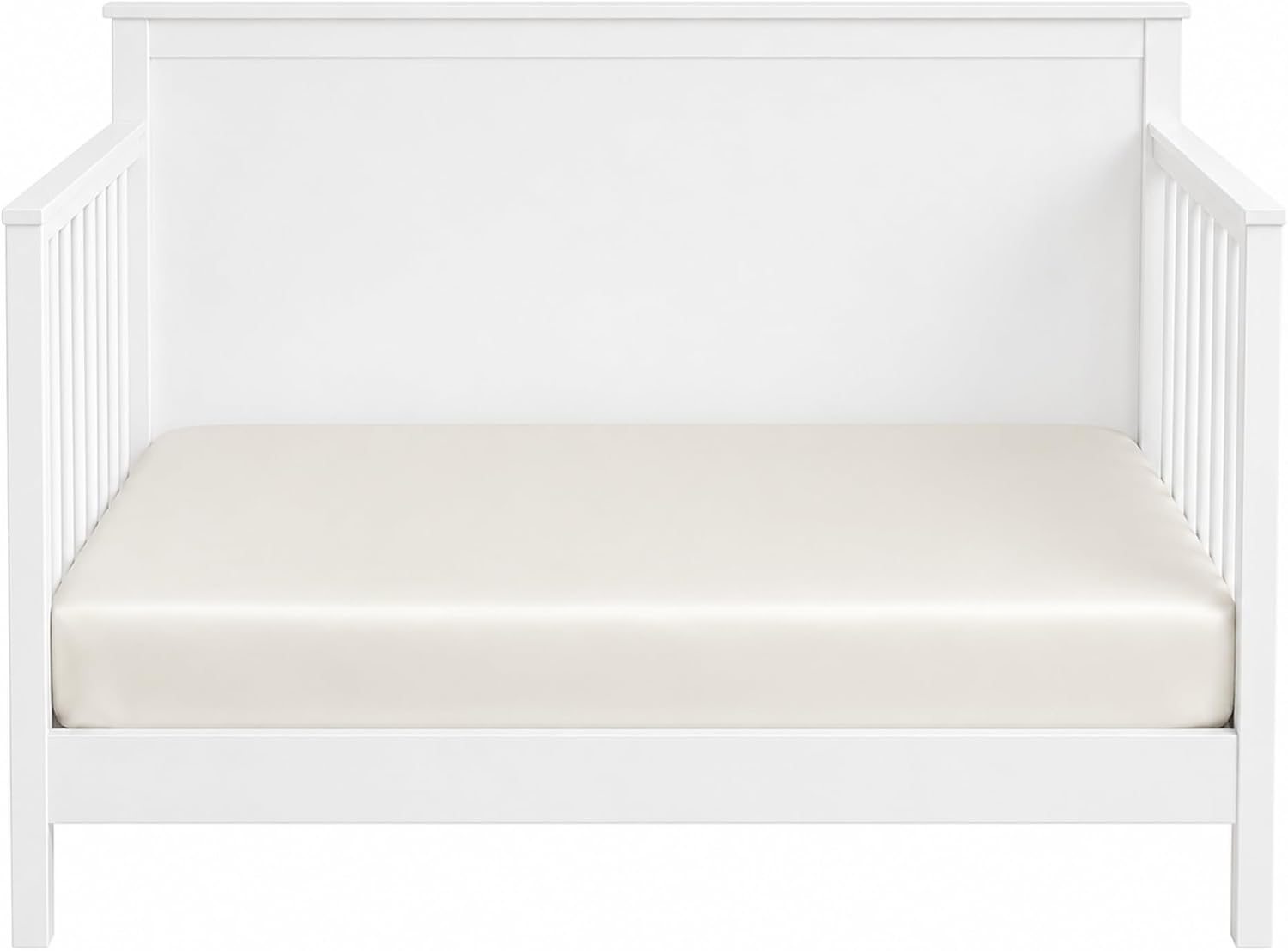 Detalle de Mulberry Park Silks 652671103001 Silk Fitted Crib Sheet, 19 Momme, White
