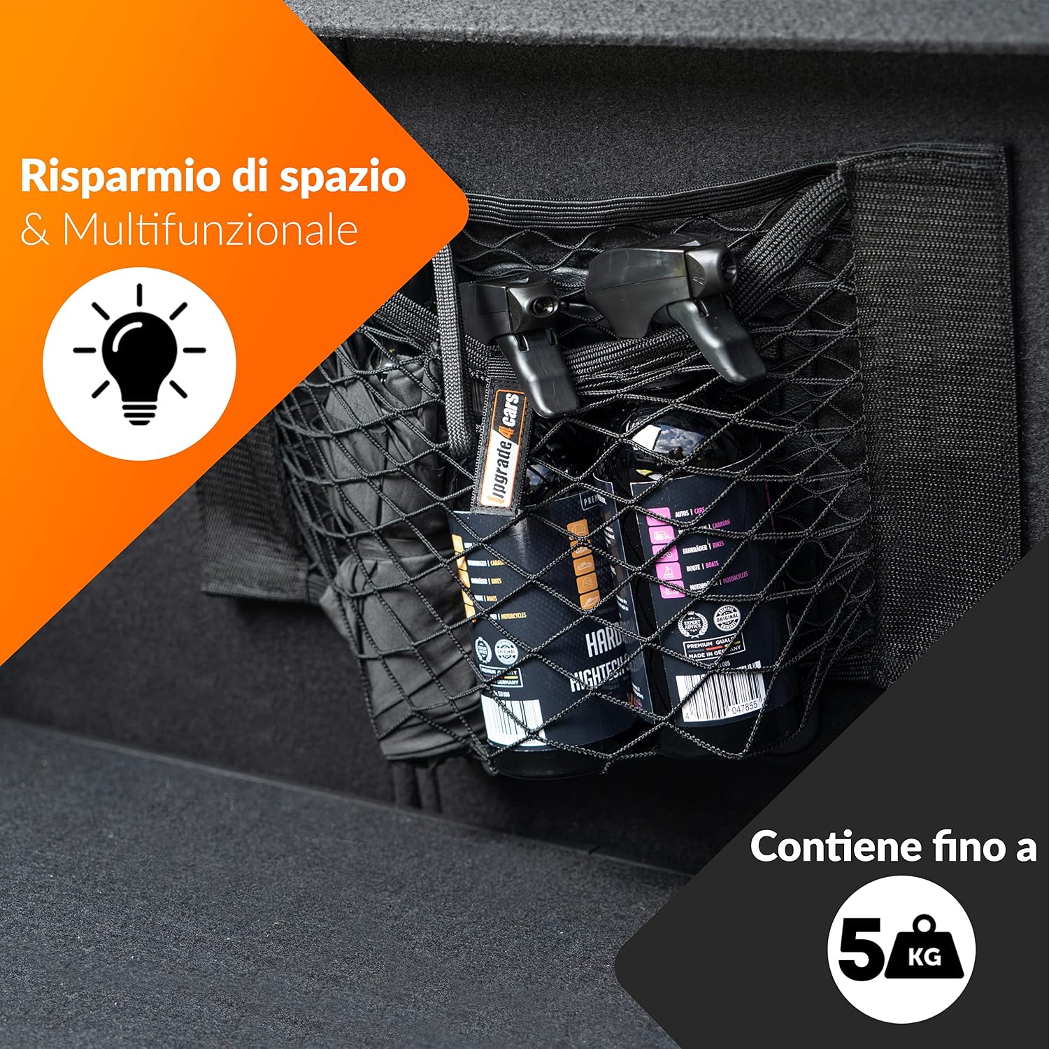 Thumbnail 3 de Upgrade4cars Rete portaoggetti da bagagliaio 40x25 cm