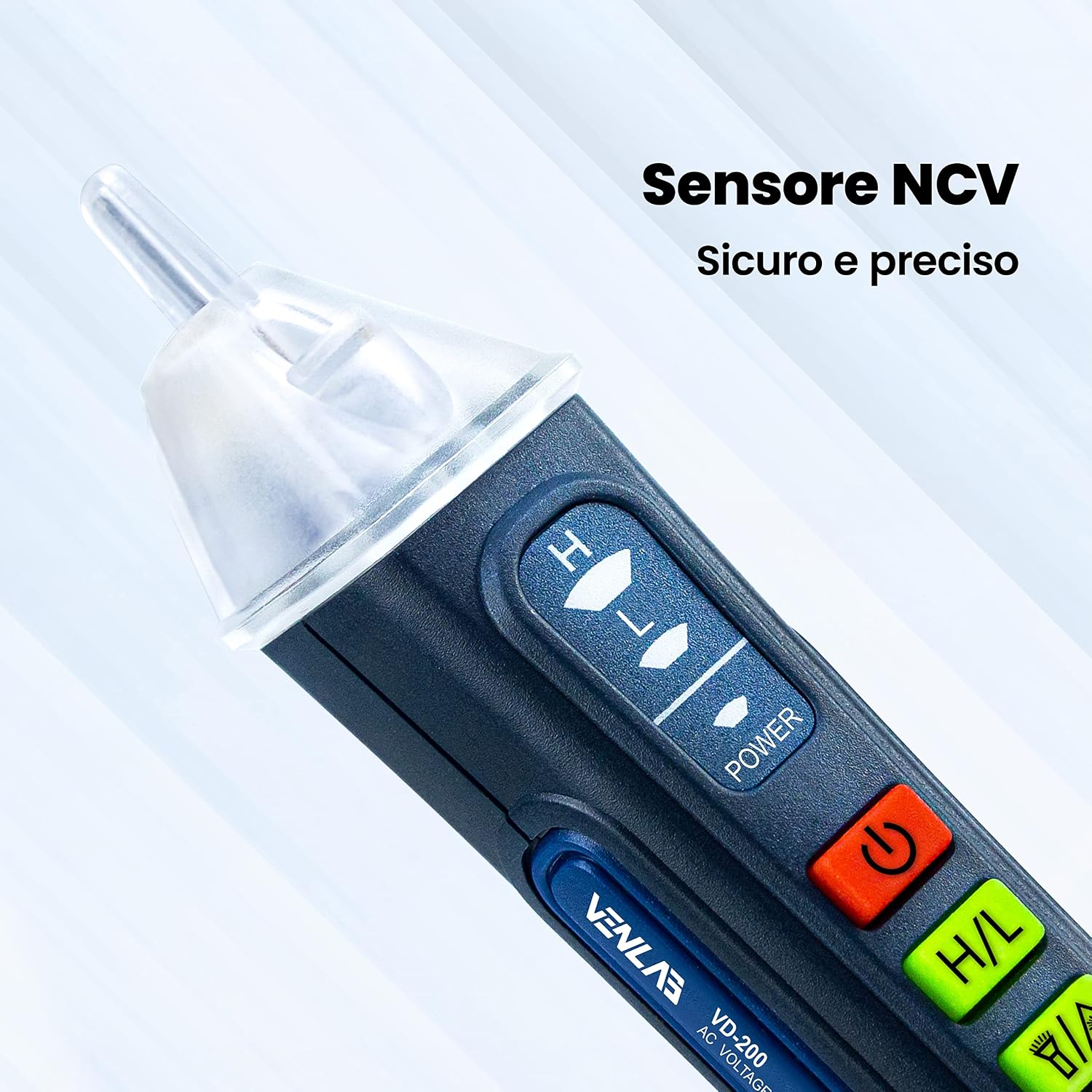 Detalle de VENLAB Cercafase con Penna Torcia 12-1000V