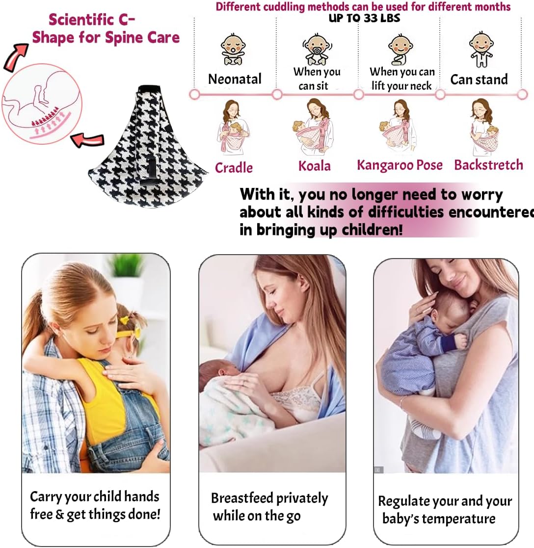 Detalle 2 de Baby Sling Carrier: Adjustable Front & Back Toddler Carrier (6 months to 3 years)