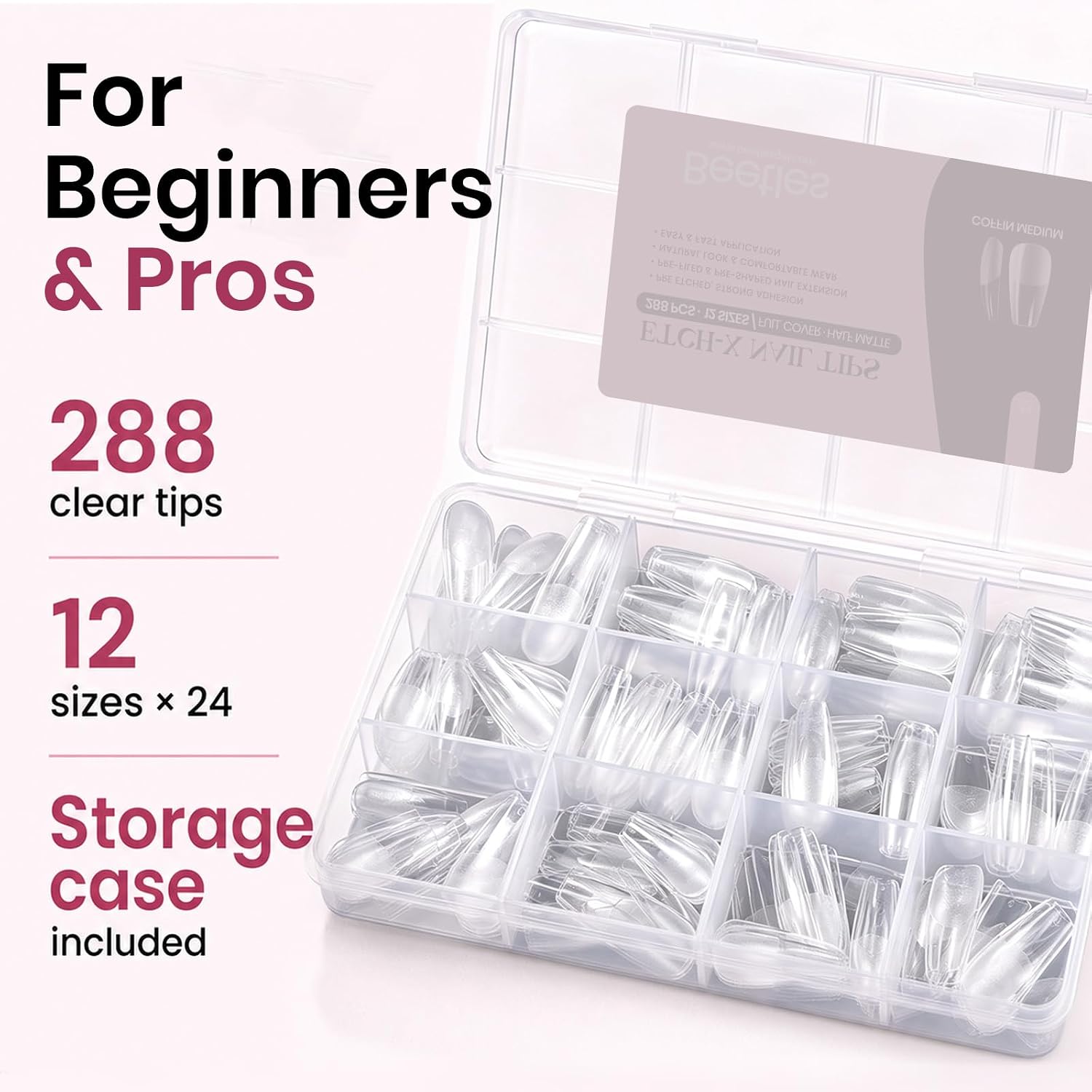 Thumbnail 6 de Beetles Gel Nail Tips Medium Coffin 288pcs ๐
