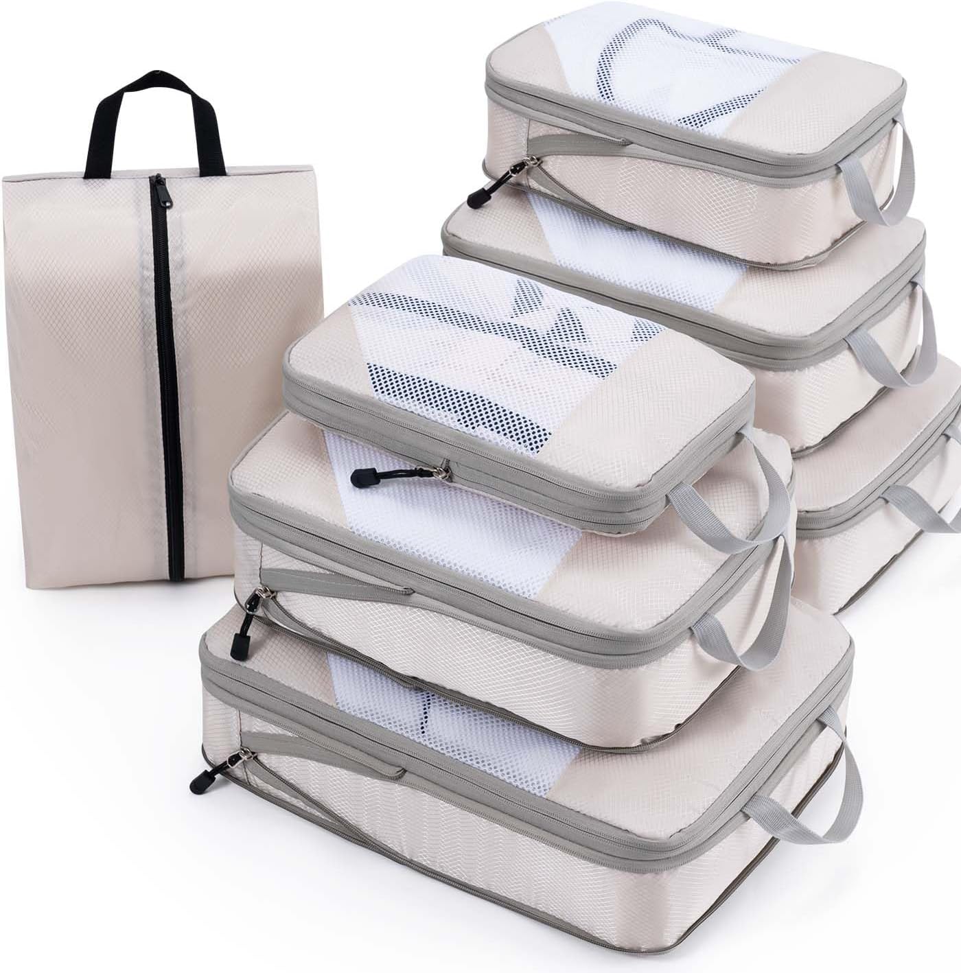 Detalle de Meowoo Compression Packing Cubes 7 set