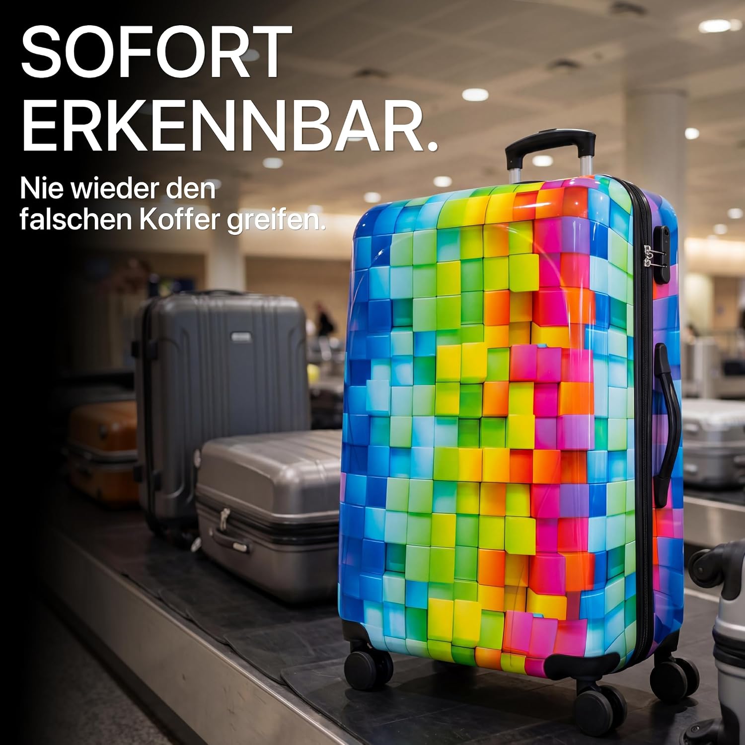 Thumbnail 1 de NOWI Hartschalenkoffer XL Groß – 100L Volumen, 158 cm Gurtmaß, 8 Rollen, 360° drehbar